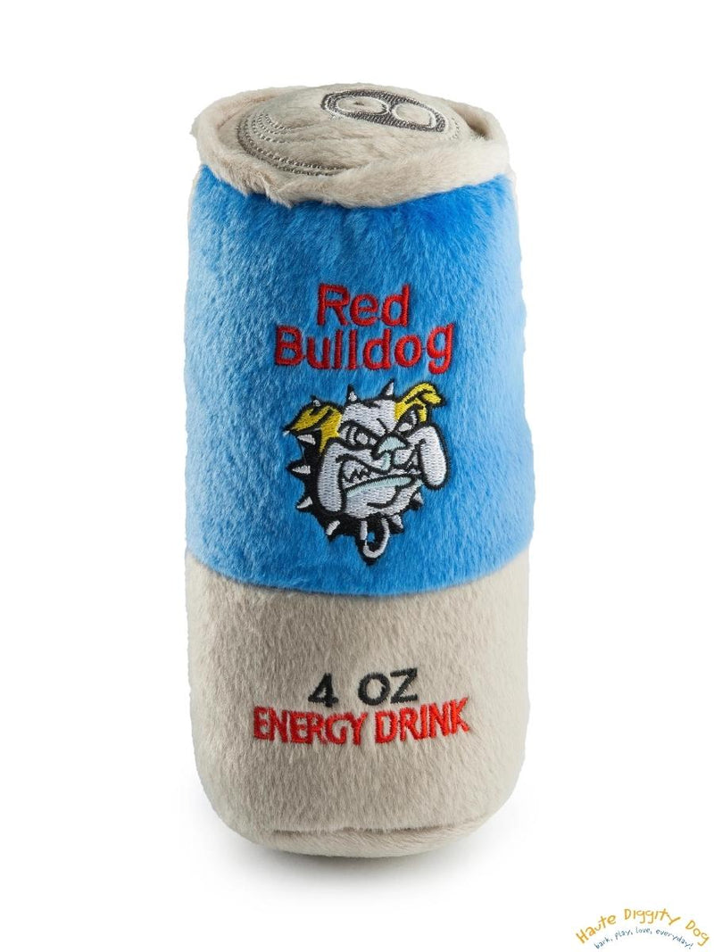 Red BullDog Energy Drink Dog Toy