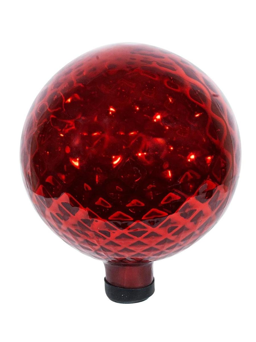 Red Diamond Embossed Gazing Globe