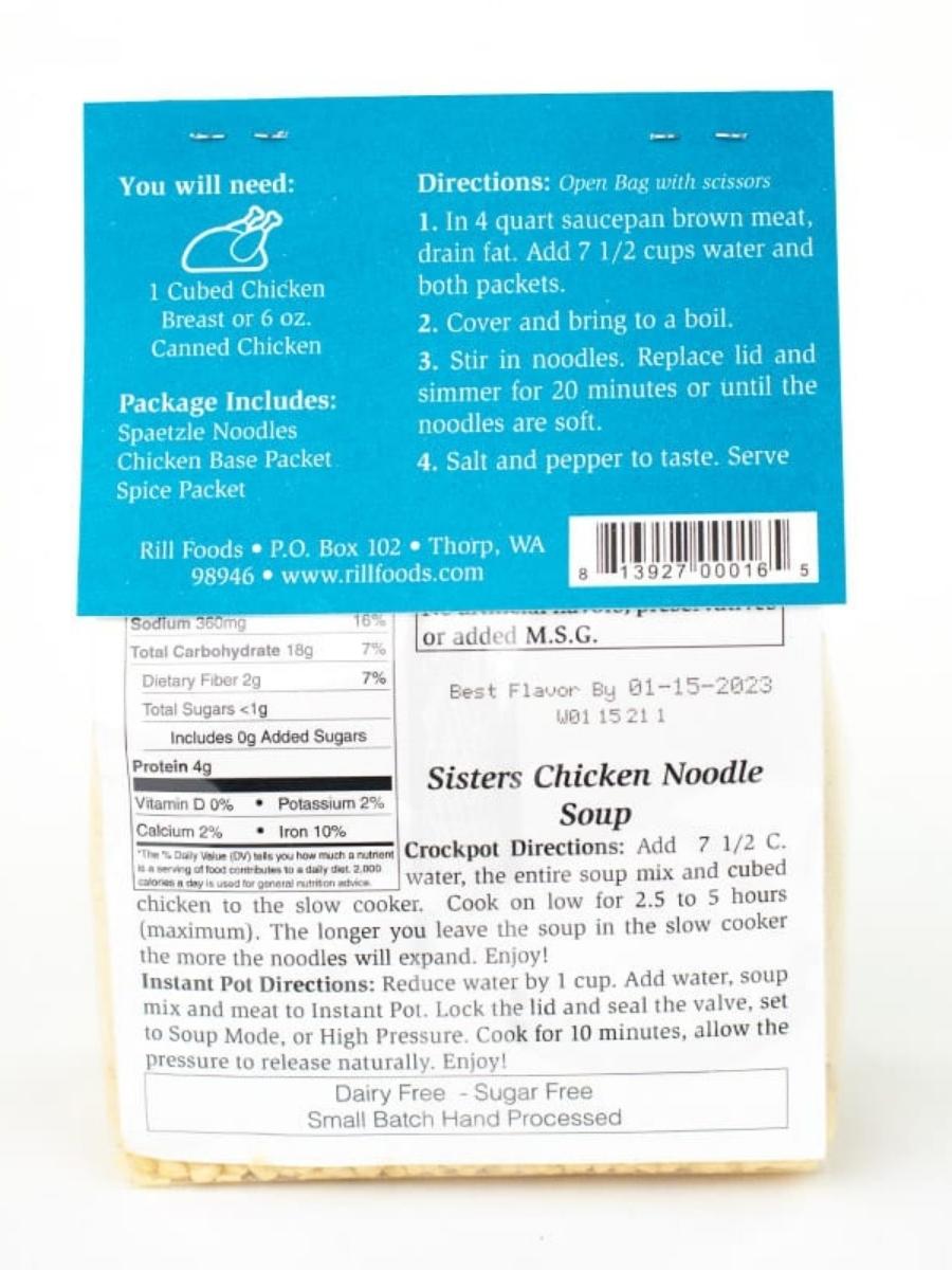 Sisters Chicken Noodle Soup