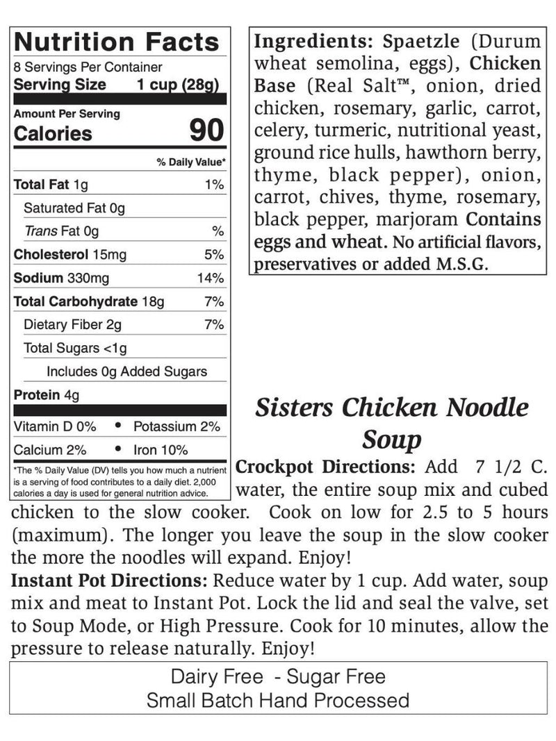 Sisters Chicken Noodle Soup