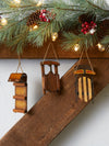 Wooden Sled Ornament