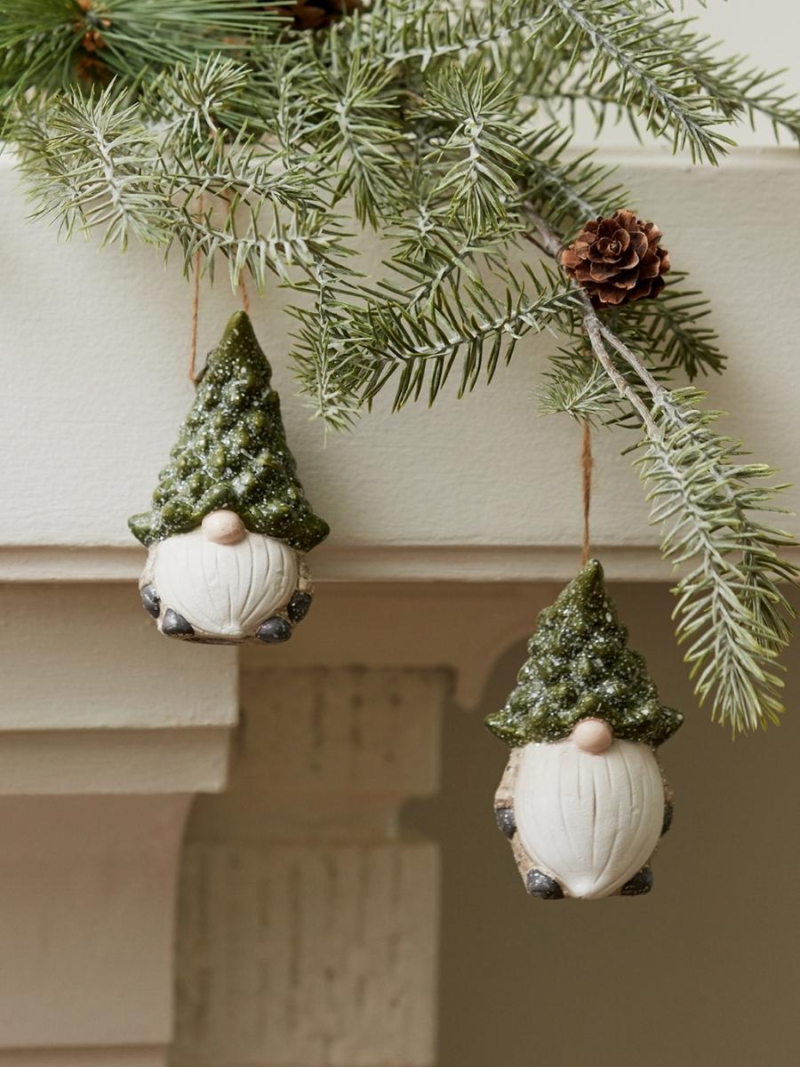 Gnome with Tree Hat Ornament